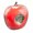 Red, variant on Apple Shaped Talking Alarm Clock with Temperature - Green