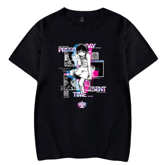 Serial Experiments Lain Tshirt Unisex Short Sleeve T-shirts Men Women Streetwear Cosplay Casual Fashion