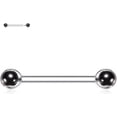 thumbnail image 3 of Glaciersei Nipple Ring Internally Threaded Nipple Barbell 14G Nipple Piercing Jewelry G23 Titanium, 3 of 5