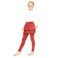 thumbnail image 2 of Stretch Is Comfort Girl's Oh so Soft Ruffle Tutu Skirt w. Built-in Leggings| Child Size 4- 14, 2 of 6
