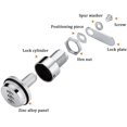 thumbnail image 2 of Combination Cam - 2 cm/0.79 Inch Bolt Zinc Alloy Password Security Locks Bright Chrome Code for Case Cabinet (3 Products), 2 of 5