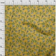 thumbnail image 2 of oneOone Viscose Chiffon Yellow Fabric Leaves & Flower Floral Sewing Fabric By The Yards Printed Diy Clothing Sewing Supplies 42 Inches Wide, 2 of 4