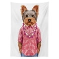 thumbnail image 3 of Ambesonne Yorkie Tablecloth Rectangular Table Cover, Dog in Humanoid Form, 60"x84", Multicolor, 3 of 4