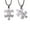 Silver, variant on Necklace His Her Set of 2 Couple Jewelry Stainless Steel Puzzle Pendant Couple Necklace