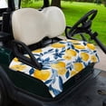 thumbnail image 2 of Golf Cart Seat Covers for 2 Seater,Lemon Microfiber Cart Seat Towel Blanket,Watercolor Blue Yellow Branch Summer Spring Absorbent Breathable Non Slip Bench Seats Protector for Golf Course 51"x31", 2 of 9