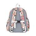 thumbnail image 3 of Pink Boston Terrier and Flower Backpack for School,Cute School Bag,Schoolbag with Adjustable Shoulder Straps & Padded Back,13.4"x11"x4.7", 3 of 6