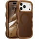 thumbnail image 1 of Funda magnética para iPhone 17 Pro, compatible con MagSafe, diseño de marco ondulado transparente 2025, funda protectora de borde suave, bonita funda transparente mate a prueba de golpes, 1 of 6