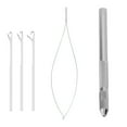 thumbnail image 1 of Threader Pulling Loop, Easily Carry Hair Pulling Hook Light Weight Convenient Use   For Saloon For Women Silver, 1 of 8