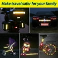 thumbnail image 5 of Reflective Stickers Made of 3M DG3, Super Reflective, Safety Reflective Tape for Car Trailer Truck Bike Motorcycle, 10 Sheets Fluorescent Yellow Green Outdoor Waterproof 8cm X 3cm, 5 of 7