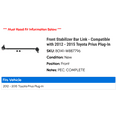thumbnail image 2 of Front Stabilizer Bar Link - Compatible with 2012 - 2015 Toyota Prius Plug-In 2013 2014, 2 of 2