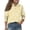 Yellow, variant on CCRFTGI Polo Shirts for Child Girls Size 7 School Uniform Floral Print Shirt Golf Tennis Pique Collared Polos Casual Long Sleeve 2026 Summer T-Shirts Dark Blue 11-12 Years