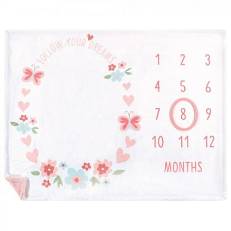 UPC: 0660168522310 | Hudson Baby Infant Girl Plush Holiday and Milestone Blanket  Follow Your Dreams  One Size