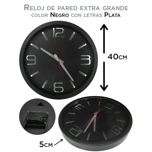 Reloj Gigante Reloj De Pared 40 Cm Reloj De Pared Extra Grande QZ
