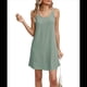 thumbnail image 2 of Vestido de Verano Sin Mangas con Cuello Redondo y Tirantes Finos con Bordado de Ojales para Mujer Judías M, 2 of 10