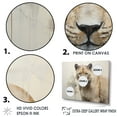 thumbnail image 3 of Designart "Wild Elegance In Minimalist Panther Form" Animals Panther Floater Framed Wall Decor, 3 of 5