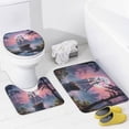 thumbnail image 3 of Fantasy Ship Print Shower Curtain Set 4-Set Magical Moonlight Bathroom Decor Set Night Scene Includes Floor Mat ,Toilet Cover Mat ,U-Mat ,Shower Curtain with 12 Hooks,72inx72in, 3 of 7