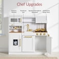 thumbnail image 6 of Best Choice Products Wooden Toddler Kitchen Playset with Espresso Machine, Toy Storage and 17 Accessories - White, 6 of 9