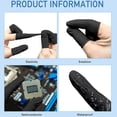 thumbnail image 5 of LQQBOX Disposable Finger Cots, Black Latex Rubber Finger Gloves, Soft Thumb Covers Protective for Beauty Salon (Approx 200pcs), 5 of 7