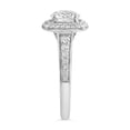thumbnail image 3 of Spot Jewel 1.8 Ct VVS1/D Cushion Cut Lab Created Diamond Ring - 14K White Gold Over Anniversary Rings - Double Halo Solitaire with Accent Engagement Rings - Modern Design Diamond Ring for Girls, 3 of 6