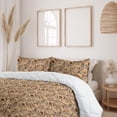 thumbnail image 2 of Ambesonne Owls Down Alternative Quilt Comforter, Cartoon Nocturnal Bird Night, Full, Pastel Brown Warm Taupe, 2 of 5