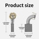 thumbnail image 4 of Carbon Motor Brushes Compatible compatible D24000/DW713 Miter Saw,Sliding Table Saw,Electric Replace, 4 of 5
