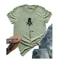 thumbnail image 1 of YourTops T-Shirt Graphique Femme Abeille (US m, 4-Vert), 1 of 2
