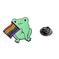 thumbnail image 5 of Clearance Now! LGBT Gay Pride Brooches Pins,Pride Rainbow Flag Lapel Pins Bulk,Cute Rainbow Frog Enamel Pin,Enamel LGBT Lapel Pins,Fny Pride Gay Badge Pins for Clothes Bags Accories Y2C5, 5 of 8