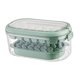 thumbnail image 5 of Bandeja para cubitos de hielo con recipiente y tapa, de liberación rápida, apilable para máquina de hielo Fondo suave verde, 5 of 9