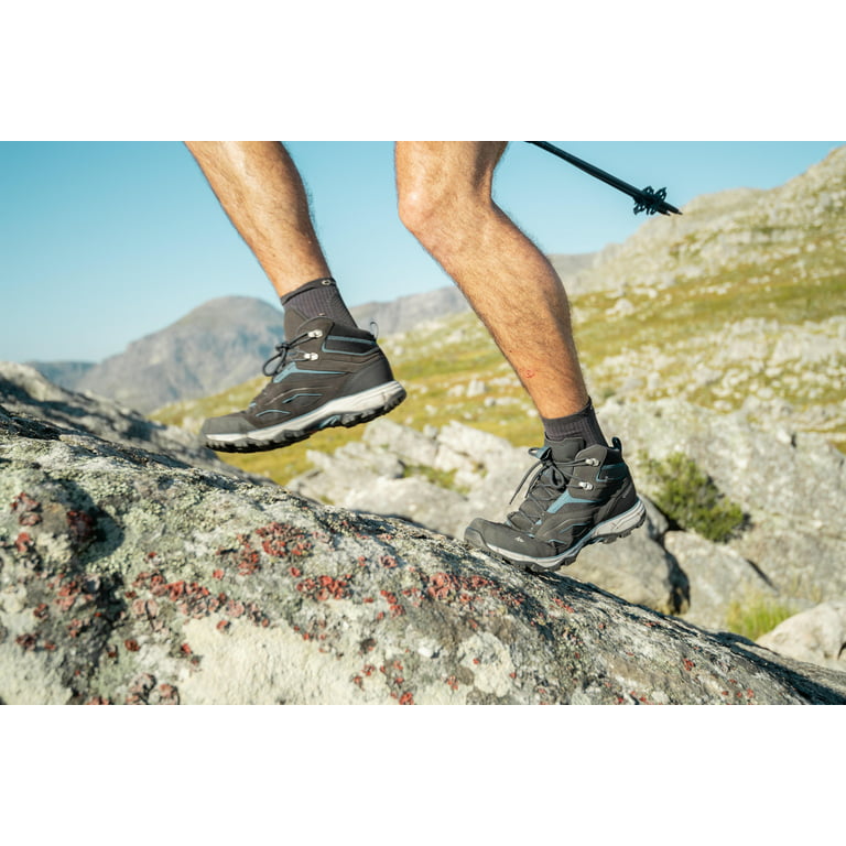 Calzado de senderismo de montaña impermeable gris para hombre MH100 WTP -  Decathlon
