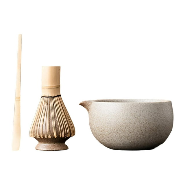 Siruishop Japanese Matcha Tea Set Ceramic Matcha Bowl,Matcha Tea Ceremony Set,Traditional Bamboo Matcha Whisk for Japanese Tea Utensils G