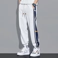 thumbnail image 3 of Autumn Patchwork Casual Straight Pants For Men Korean Fashion Trousers Streetwear Baggy Sweatpants Gym Jogger Hombre Pantalones, 3 of 5