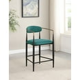 thumbnail image 2 of Tina Fabric Upholstered Counter Chair Green (Set of 2), 2 of 13
