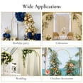 thumbnail image 4 of Tuekys 4x7.2FT Wedding Arch Backdrop Stand, Metal Arched Frame for Wedding, Birthday Party, Photo Booth Backdrops, 4 of 7