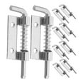 thumbnail image 1 of MasteelfCA 10pcs Spring Latch Spring Loaded Barrel Bolt Latch Movable Spring Bolt Hinge, 1 of 9