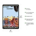 thumbnail image 2 of Touggourt South Algeria (Le Sud Algérien) - Algerians Traditional Haik - Vintage Railroad Travel Poster by Louis Fernez c.1925 - 8 x 12 inch Vintage Metal Tin Sign, 2 of 4