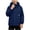 Navy, variant on MexChoioe Kids Full Zip and Snap Button Hooded Rain Jacket Long Sleeve with Utility Pockets Water Resistant Holiday Outdoor Playwear Windbreaker for Boys
