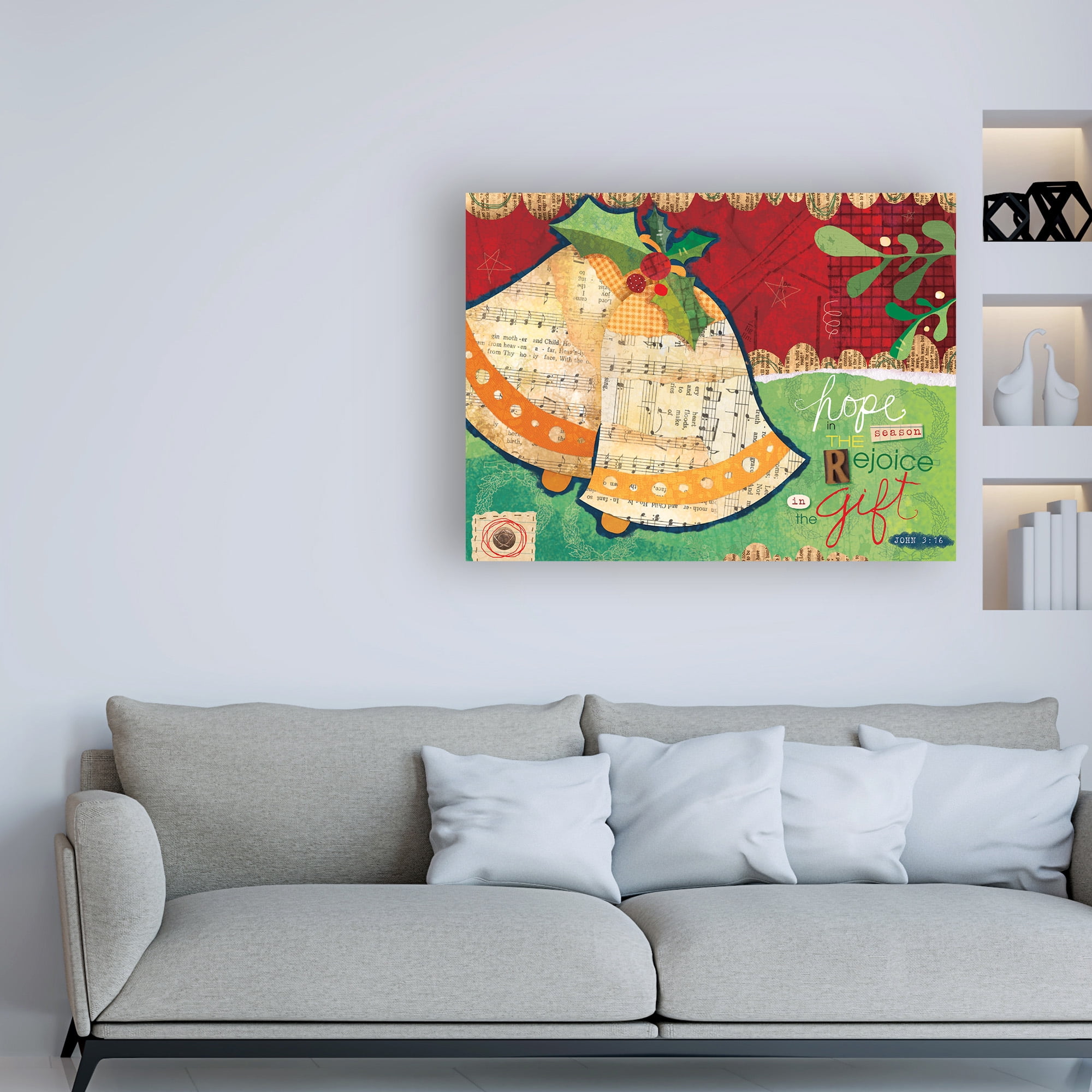 Trademark Fine Art 'Christmas Collage 4' Canvas Art by Holli Conger