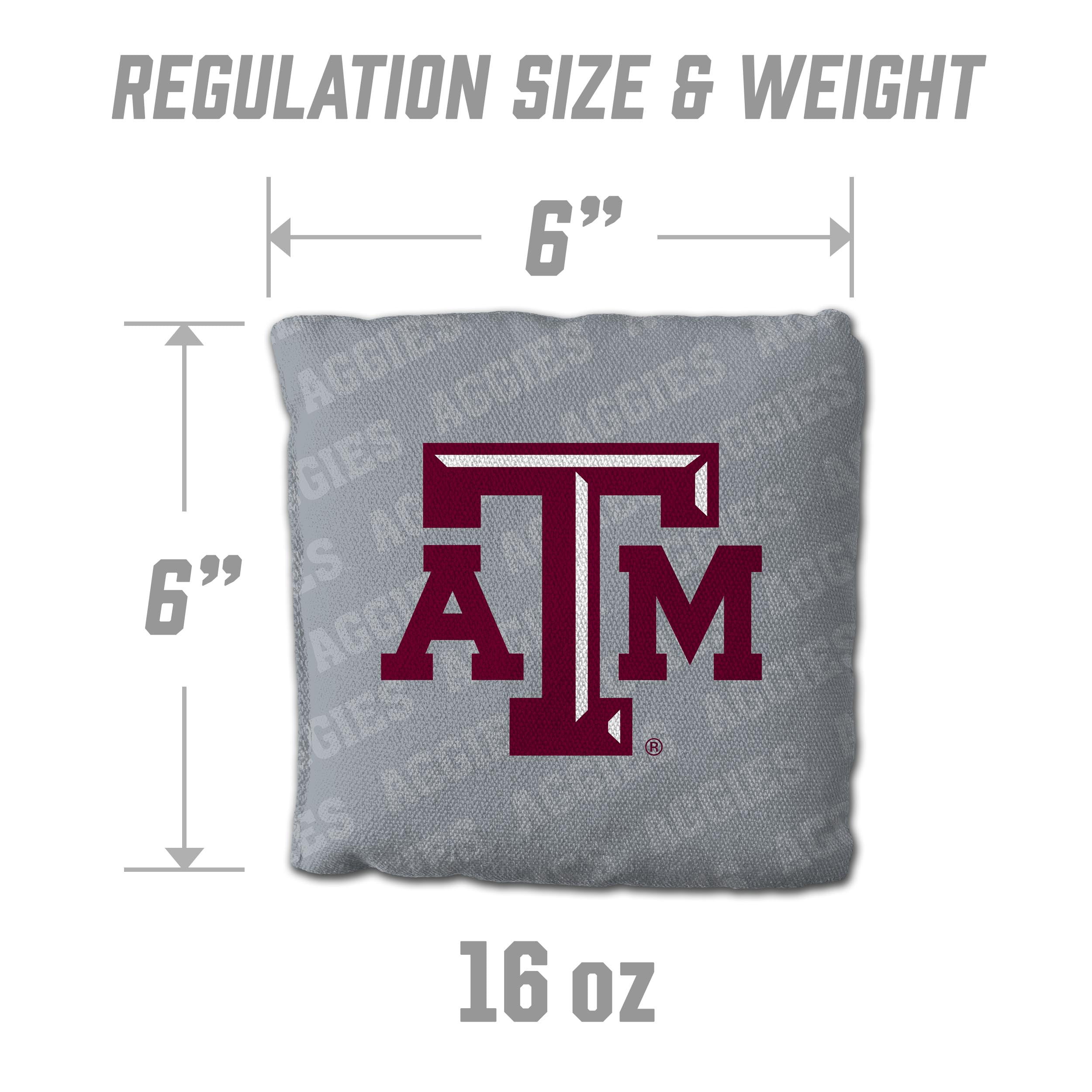 NCAA Texas A&M Aggies Cornhole Bags - 4PK - Grey
