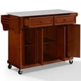 thumbnail image 6 of Crosley Furniture Full Size Stone Top Kitchen Cart Cherry/White, 6 of 12