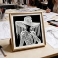 thumbnail image 4 of Linnome Art Diamond Painting Rhinestone Art Kit Graceful Female Figure Pattern Shiny Diamonds for Home Wall Decor D, 4 of 5