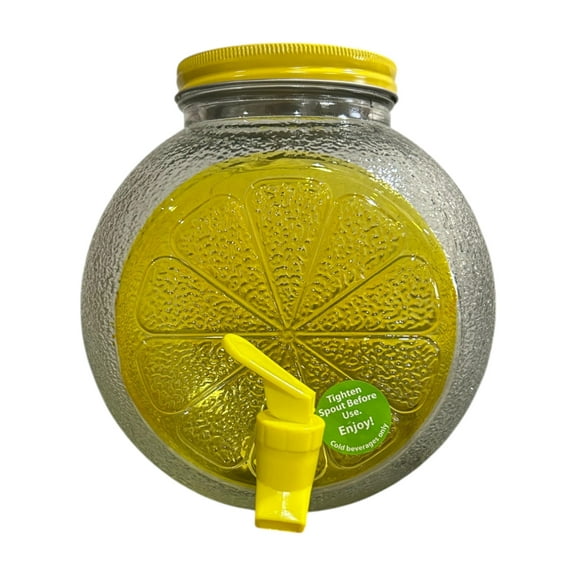 Lemon Glass Dispenser 1 Gallon