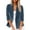 Dark Blue, variant on Fnooota Women's Blazer Jackets, 3/4 Sleeve Casual Lapel Business Work Office Blazers Dark Gray Size 2XL