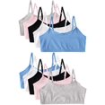 thumbnail image 1 of Chloe B. Popular Girls 7-14 Cotton 10-Pack Bra (Pink / Blue X-Large), 1 of 1