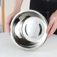 thumbnail image 6 of Rkxzt 201 Stainless Steel Thickened Basin (7.9"),Meal Prep Stainless Steel Mixing Bowl (1PC) for Kitchen Food Storage Organizers ,No Lids, 6 of 8