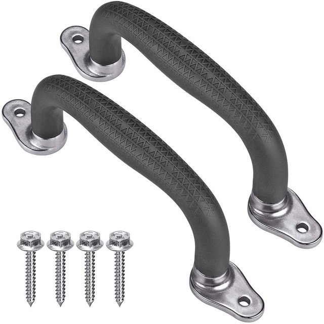 Empuñaduras de seguridad para parques infantiles SELEWARE, color negro, paquete de 2