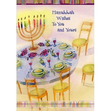 Menorah Hanukkah Greeting Cards Box of 18