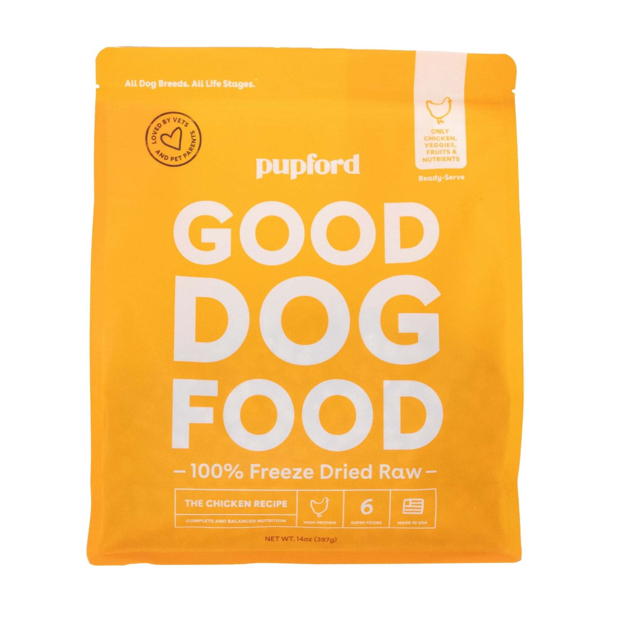 Pupford Freeze-Dried Good Chicken Recipe Dog Food 14 oz.