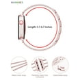 thumbnail image 4 of BadPiggies Stainless Steel Replacement Band for Apple Watch Band 38mm 40mm 42mm 44mm iWatch Series 7 6 5 4 3 2 1 Women Bracelet, 4 of 6