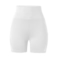 thumbnail image 3 of PEASKJP High Waisted Shorts Women Casual Cotton Shorts Drawstring Comfy Elastic Waist Shorts Summer Pull On Short Women Shorts for Summer White X-L, 3 of 5