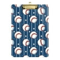 thumbnail image 6 of ALAZA Plastic Clipboard A4 Letter Size Decorative Clipboards for Students Women Men 9" x 12.5" Sport Baseball Star Stipes, 6 of 6